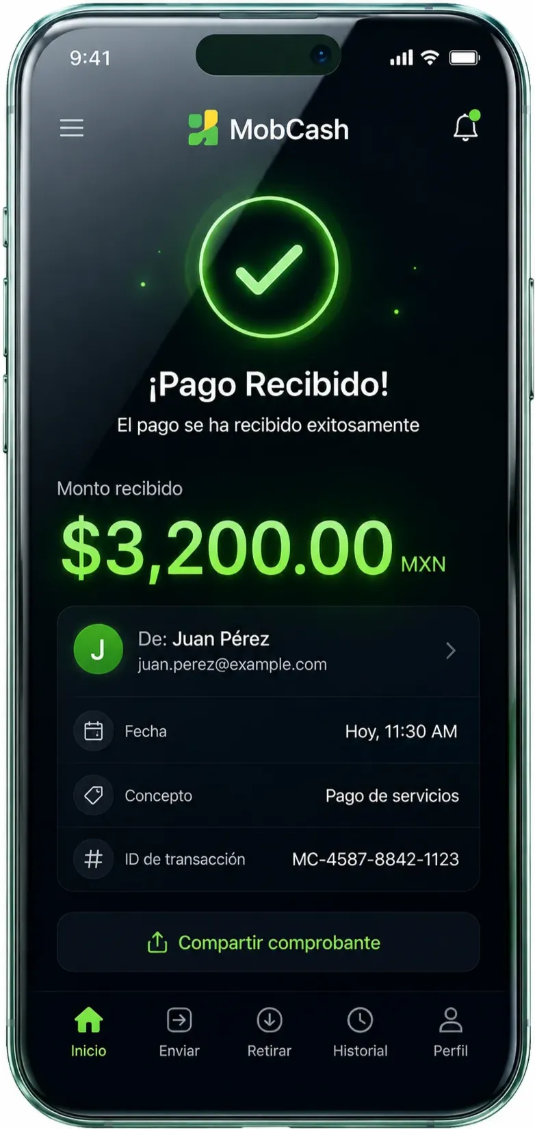 Interfaz MobCash — Liquidación de comisiones y rebalanceo